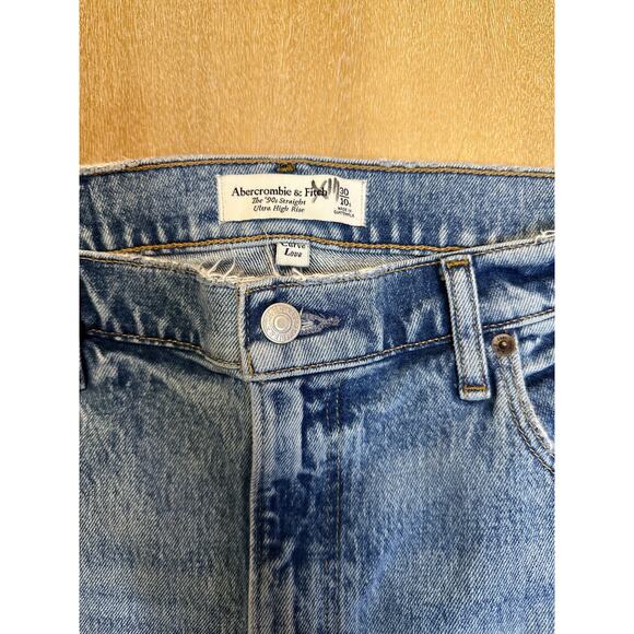 Abercrombie The 90s Straight Ultra High Rise Curve Love Size 26/2S - Picture 3 of 6